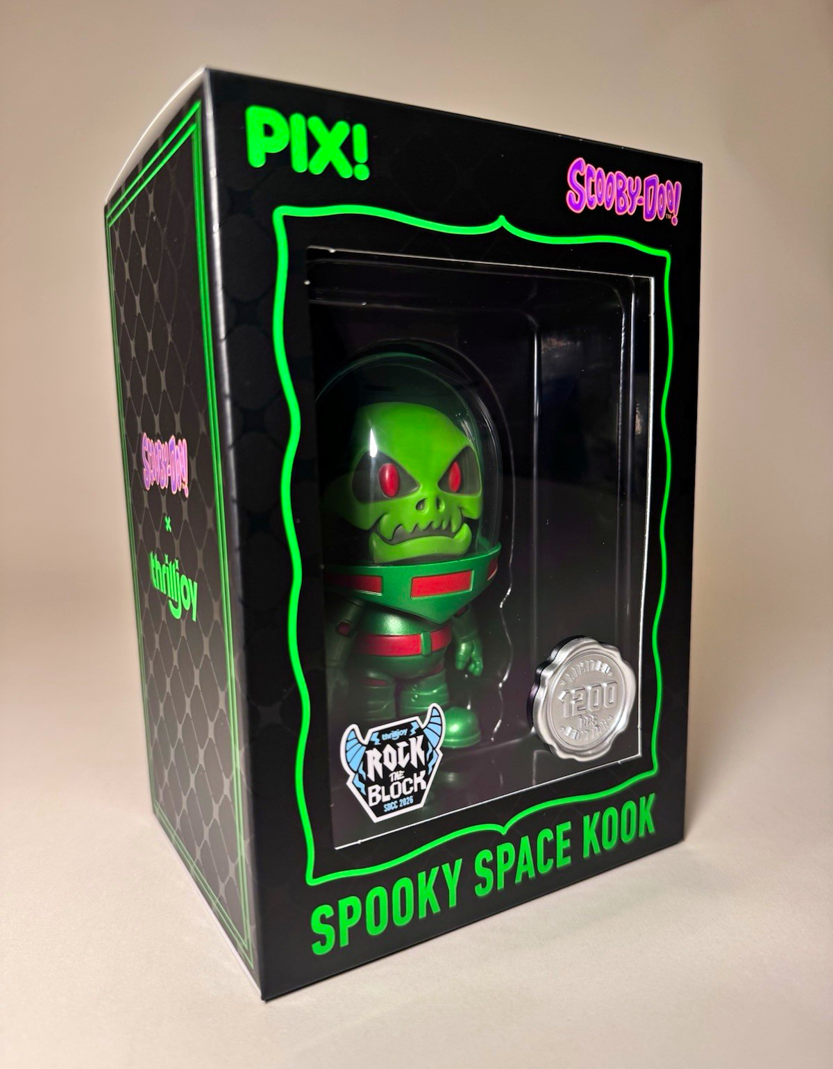 Thrilljoy PIX Spooky Space Kook SDCC 2026 Rock The Block LE 1200 Thrilljoy PIX Spooky Space Kook SDCC 2026 Rock The Block LE 1200