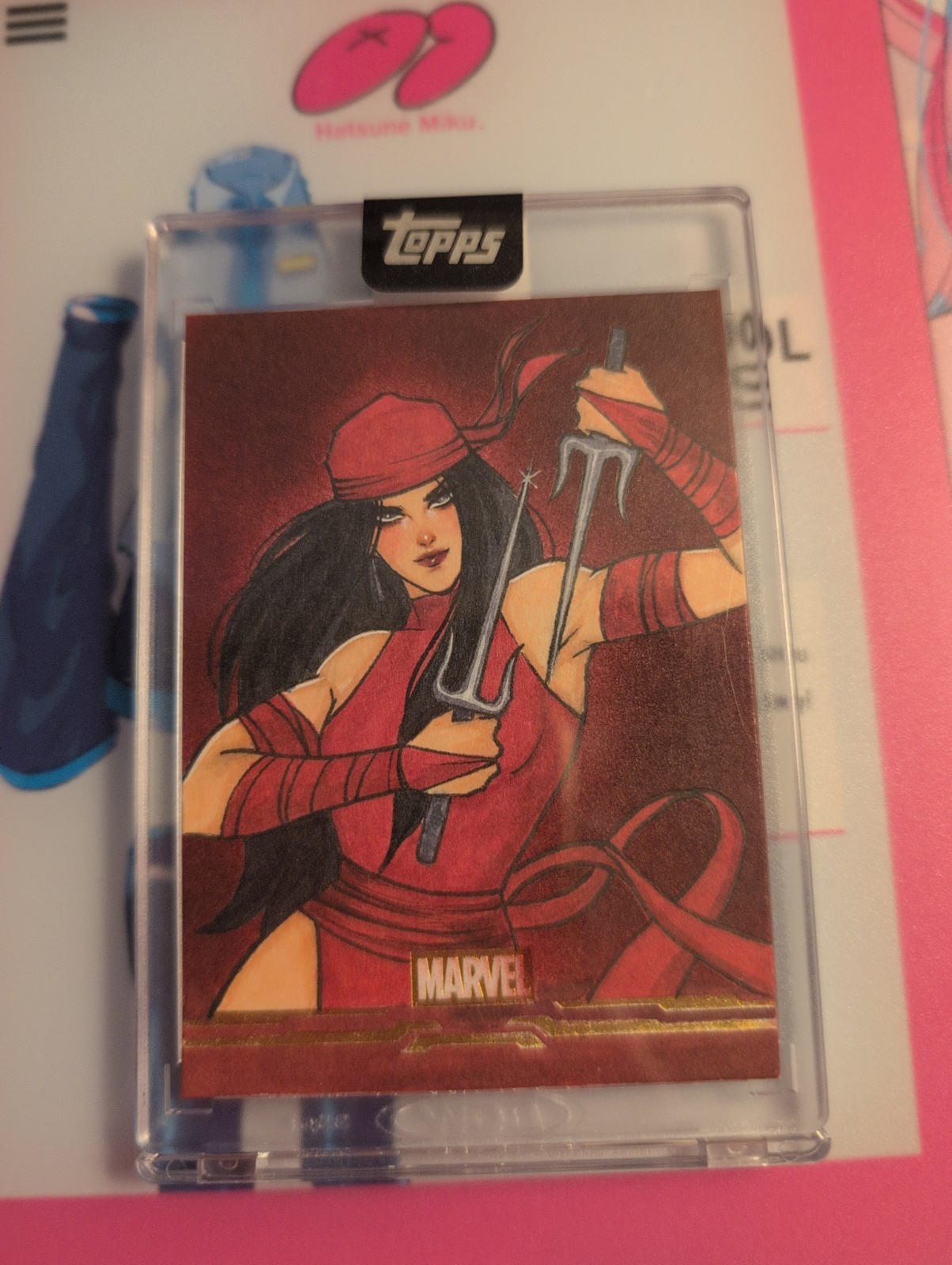 2026 Topps Marvel Mint Elektra Daredevil 1/1 Sketch Card Jiaxin Sun Yinshan 2026 Topps Marvel Mint Elektra Daredevil 1/1 Sketch Card Jiaxin Sun Yinshan