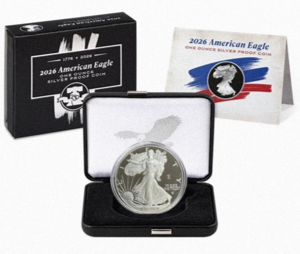1776-2026 W Proof Silver Eagle 250th Liberty Bell Privy