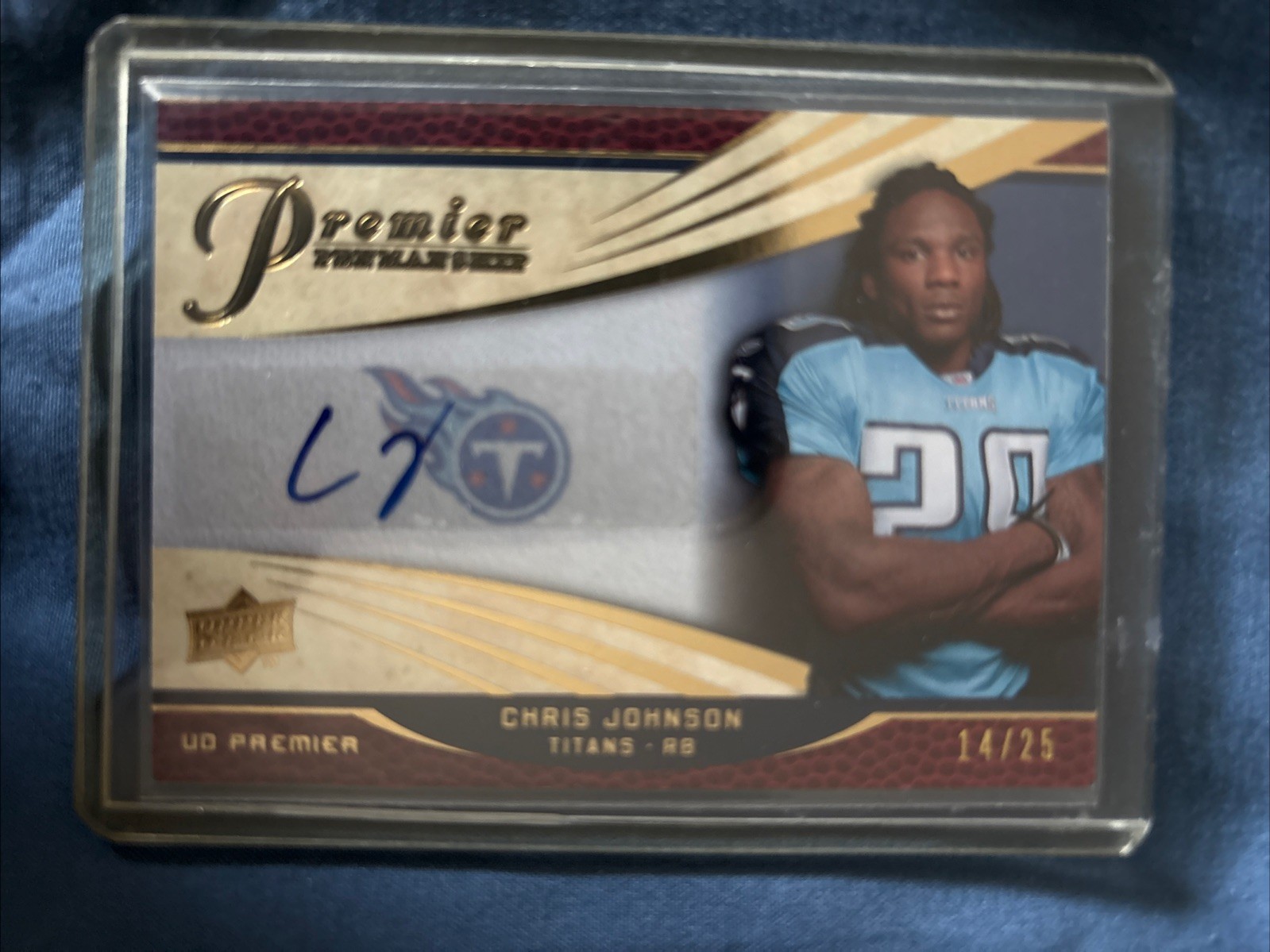 ✅2008 UD Premier Penmanship 14/25 Chris Johnson #PP22 Rookie Auto RC Autograph✅ ✅2008 UD Premier Penmanship 14/25 Chris Johnson #PP22 Rookie Auto RC Autograph✅