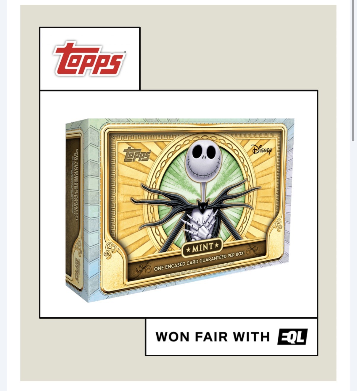 Topps NYCC 2026 Disney MINT sealed In Hand Topps NYCC 2026 Disney MINT sealed In Hand