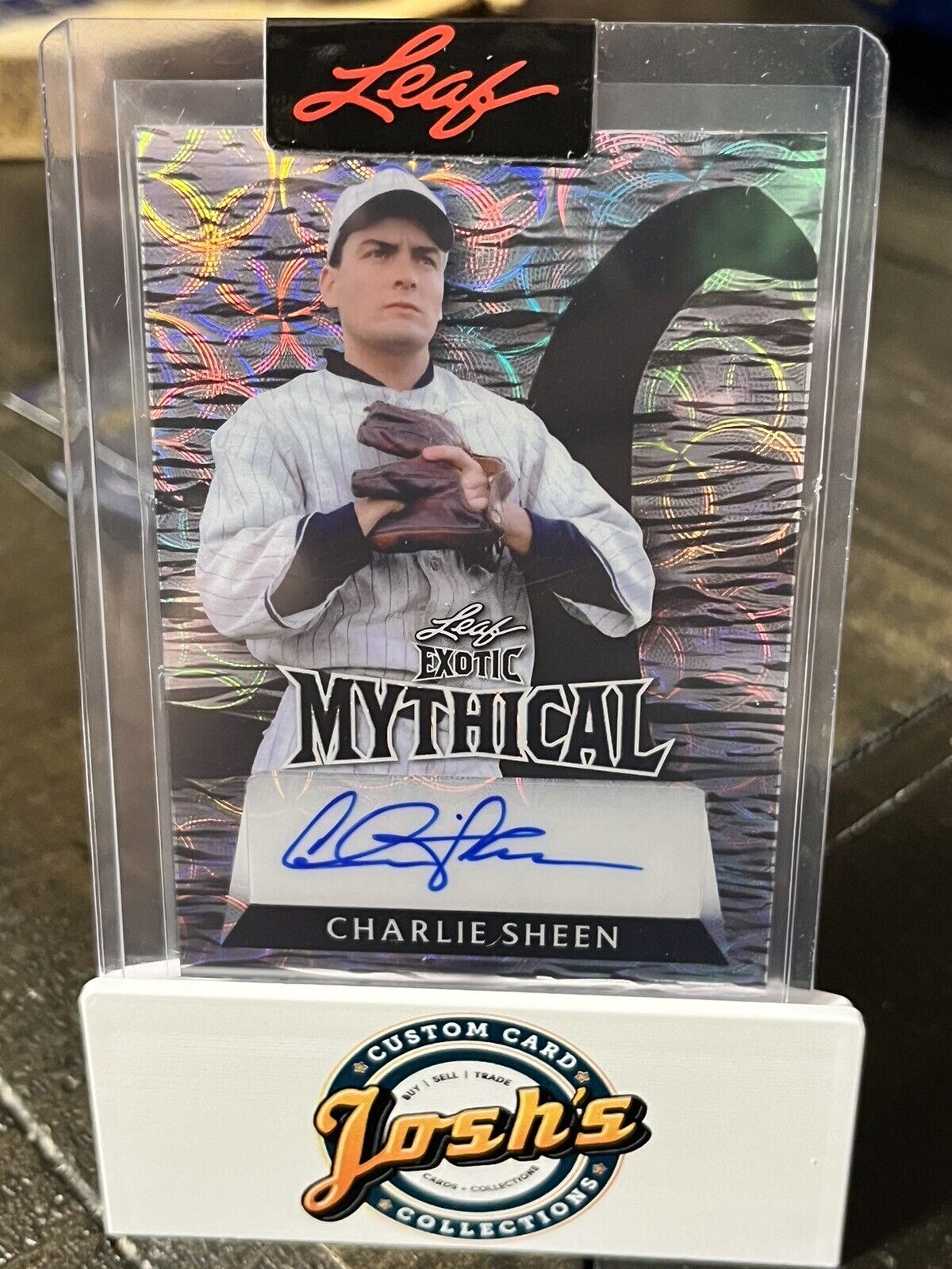 2023 Leaf Exotic Charlie Sheen Mythical Lochness Monster Kaleidoscope Auto #1/1