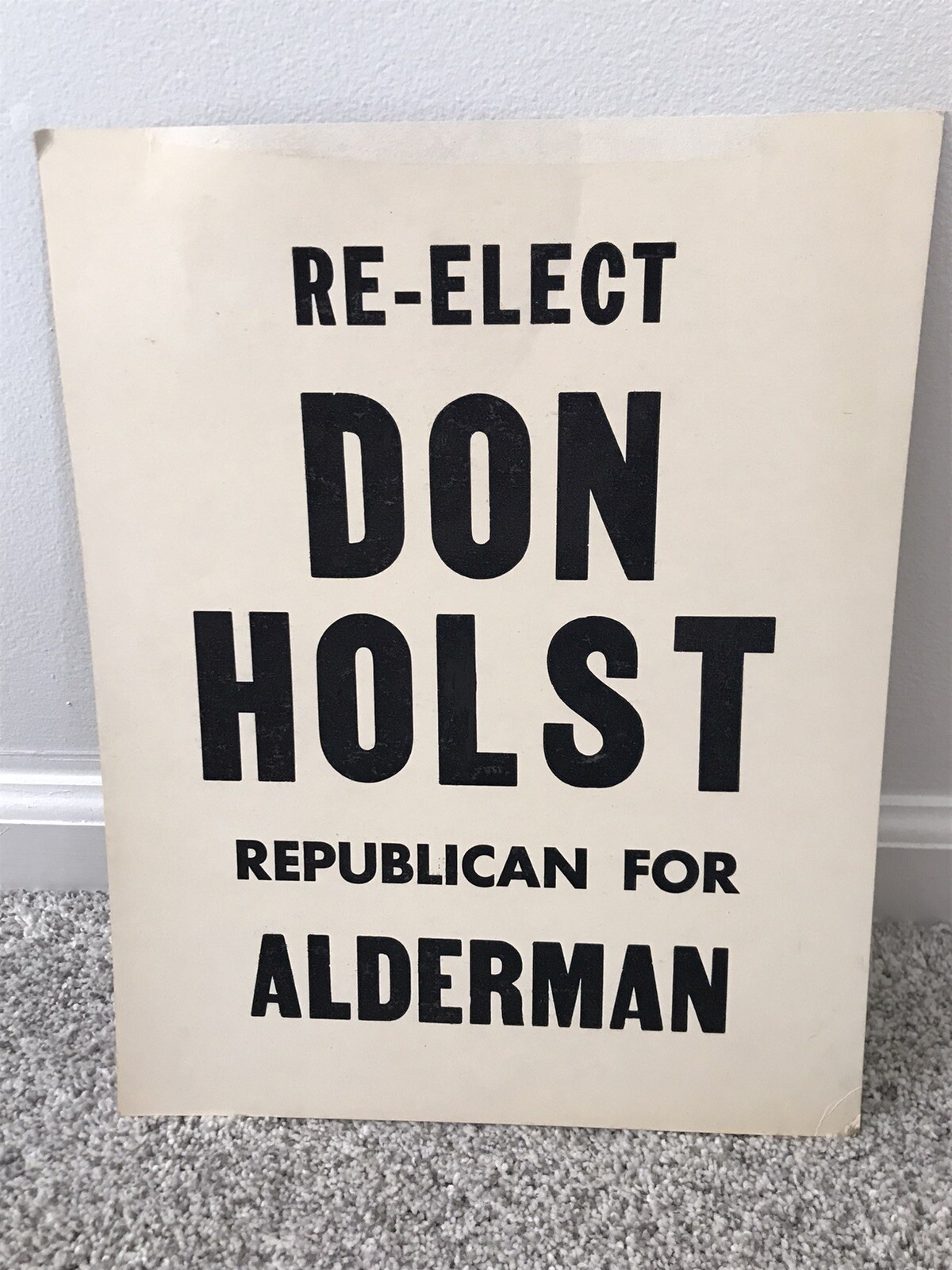1940s vtg election Sign POSTER Tonawanda Ny Buffalo Rep. Alderman political 1940s vtg election Sign POSTER Tonawanda Ny Buffalo Rep. Alderman political