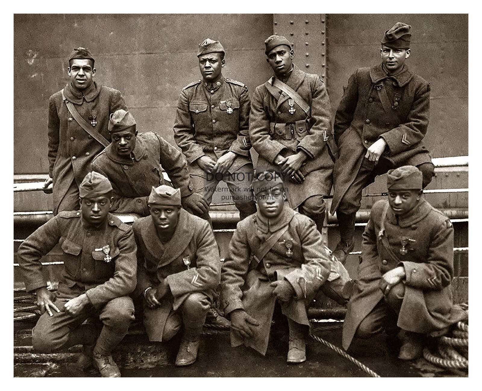 369TH HARLEM HELLFIGHTERS AFRICAN AMERICAN BLACK WW1 SOLDIERS 8X10 PHOTO 369TH HARLEM HELLFIGHTERS AFRICAN AMERICAN BLACK WW1 SOLDIERS 8X10 PHOTO