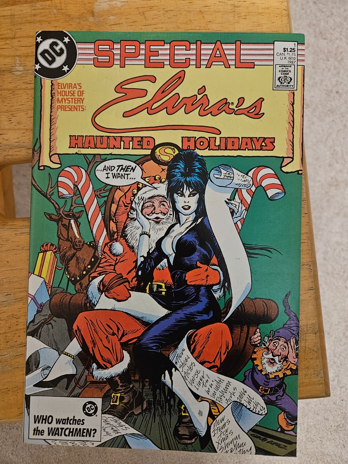 Elvira\'s House of Mystery Special #1 Haunted Holidays 1987 VF/7.0 Condition L@@K Elvira\'s House of Mystery Special #1 Haunted Holidays 1987 VF/7.0 Condition L@@K