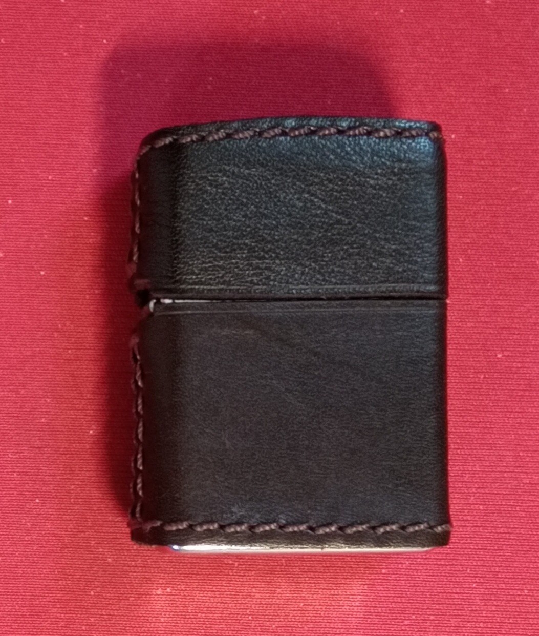 Zippo Lighter ZIPPO Click Brown Leather Wrapped all sides except bottom Zippo Lighter ZIPPO Click Brown Leather Wrapped all sides except bottom