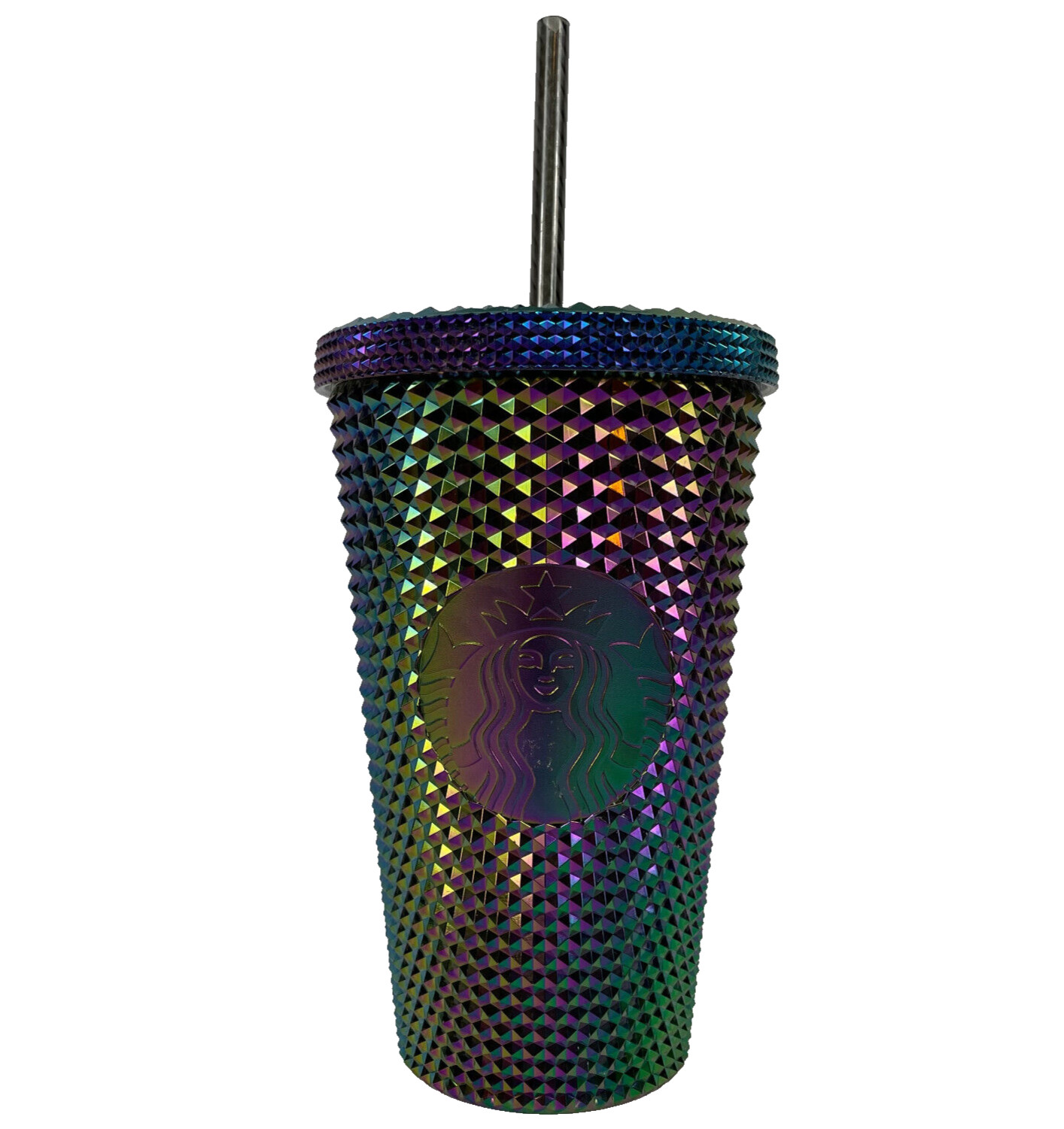 Starbucks Oil Slick Rainbow Studded Tumbler 16oz. Grande Cold Cup Fall 2023 NEW Starbucks Oil Slick Rainbow Studded Tumbler 16oz. Grande Cold Cup Fall 2023 NEW