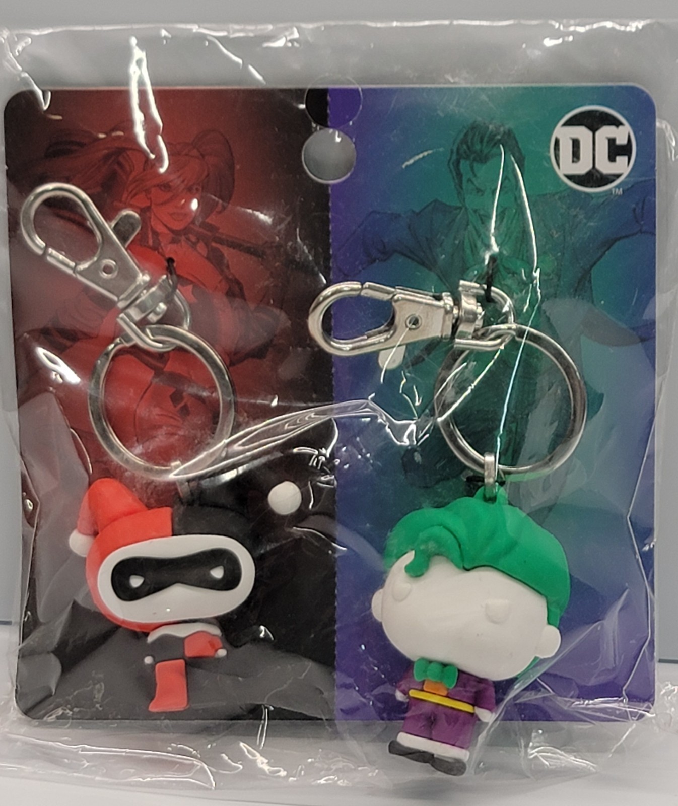Salesone DC Joker and Harley Quinn Keychain Set of 2 New in Package Salesone DC Joker and Harley Quinn Keychain Set of 2 New in Package