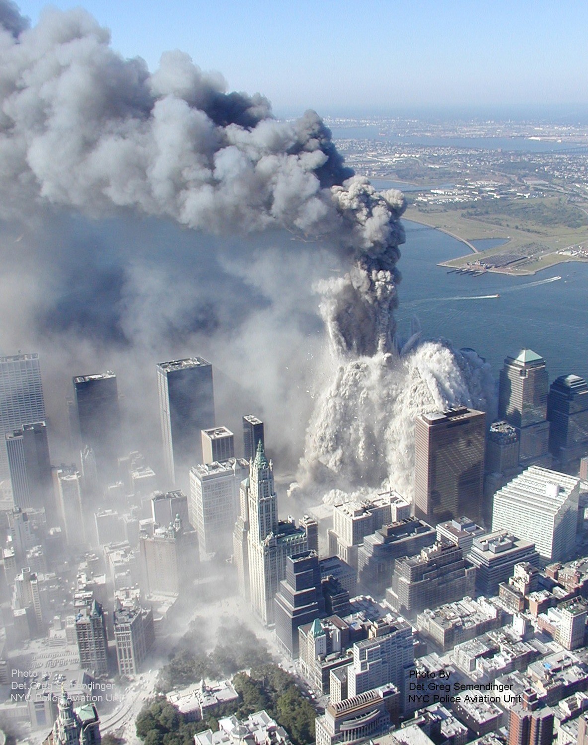 9/11 Twin Towers World Trade Center NYC Aerial View Photo Reprint 9/11 Twin Towers World Trade Center NYC Aerial View Photo Reprint