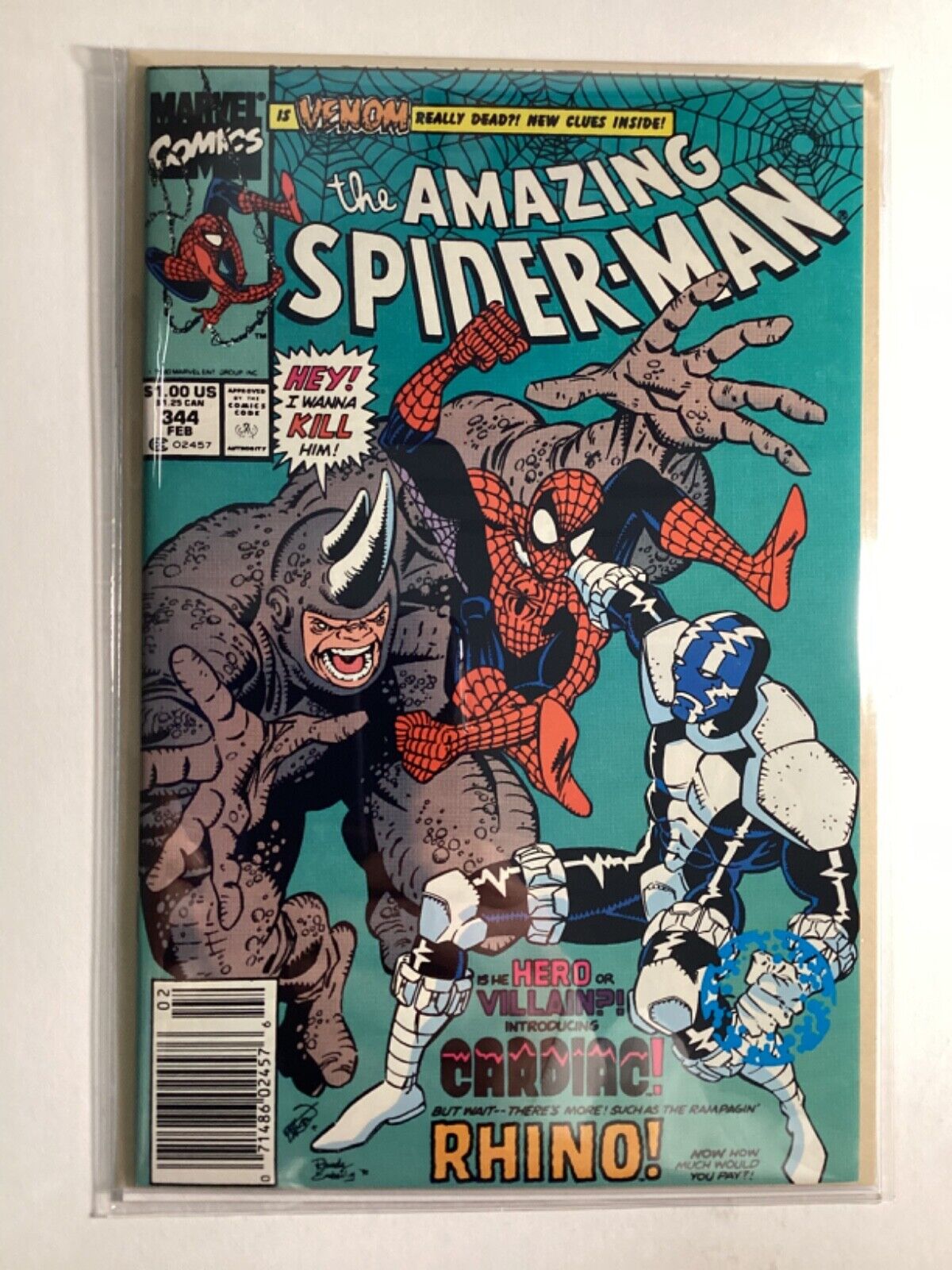 AMAZING SPIDER-MAN 1963 1st Series #344 NM- 9.2🥇1st App CLETUS KASADY=CARNAGE🥇