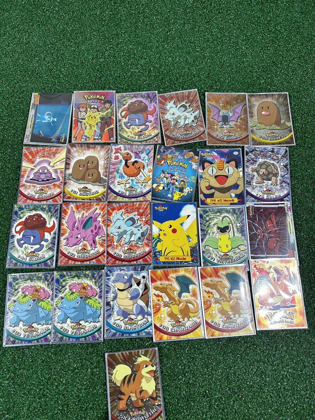 Lot Of 82  1999 Topps Pokemon  The 1st Movie Cards 7 Foils. Preowned Read Descri