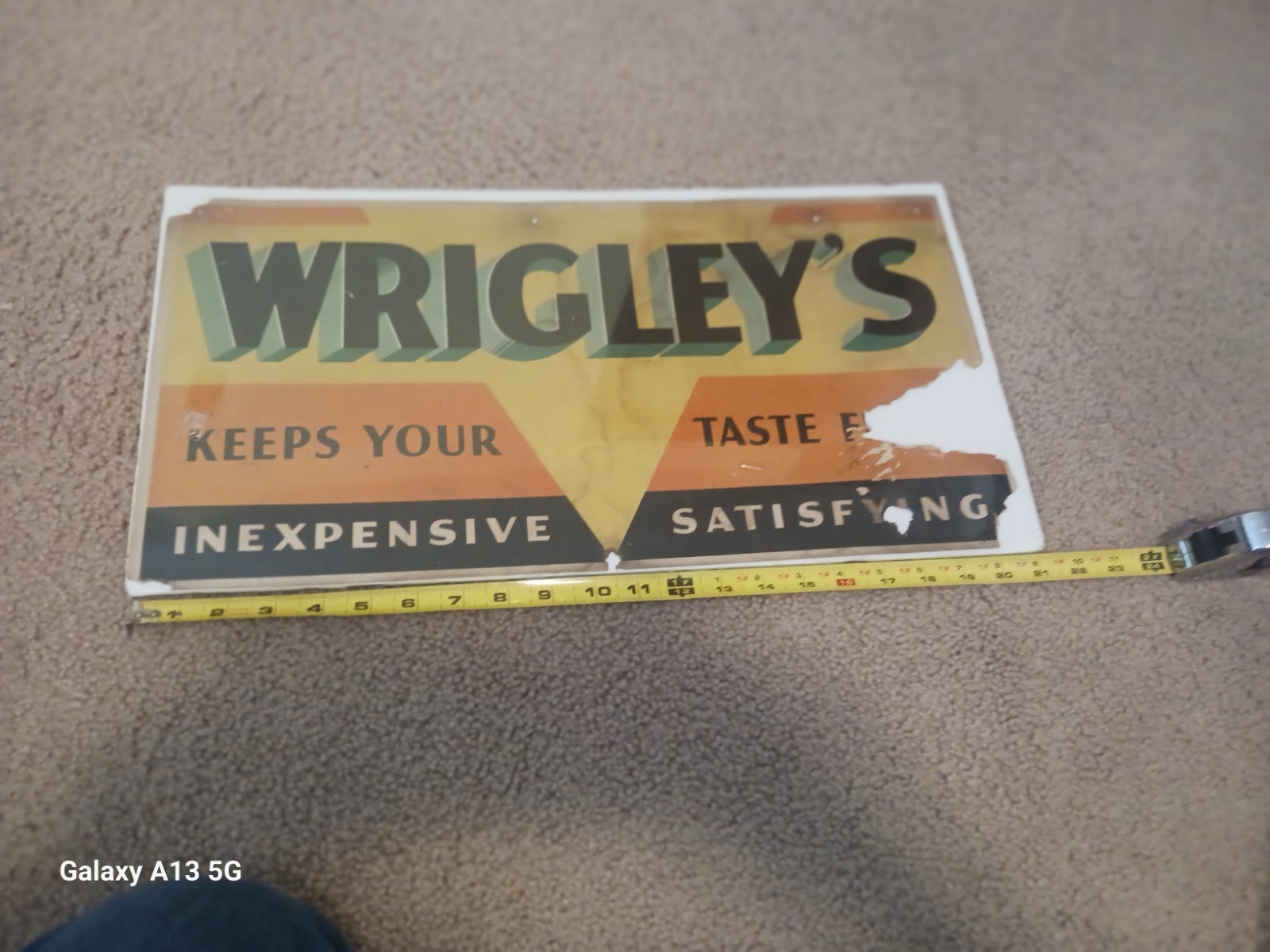 Vintage 1920's 30's Wrigley’s LITHO Advertising Rare And Scarce L@@k Vintage 1920's 30's Wrigley’s LITHO Advertising Rare And Scarce L@@k