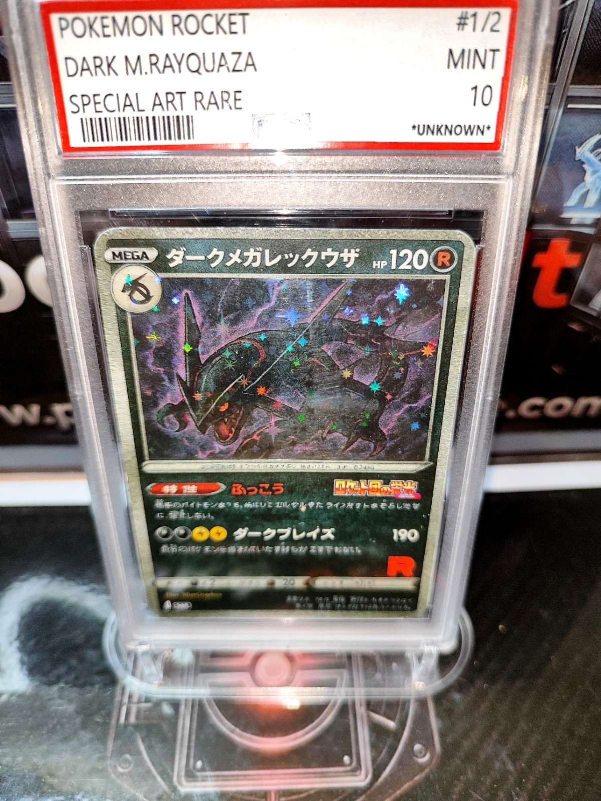 Pokemon Rocket Dark M. Rayquaza #1/2 Special Art Rare JP Fan Art Pokemon Rocket Dark M. Rayquaza #1/2 Special Art Rare JP Fan Art