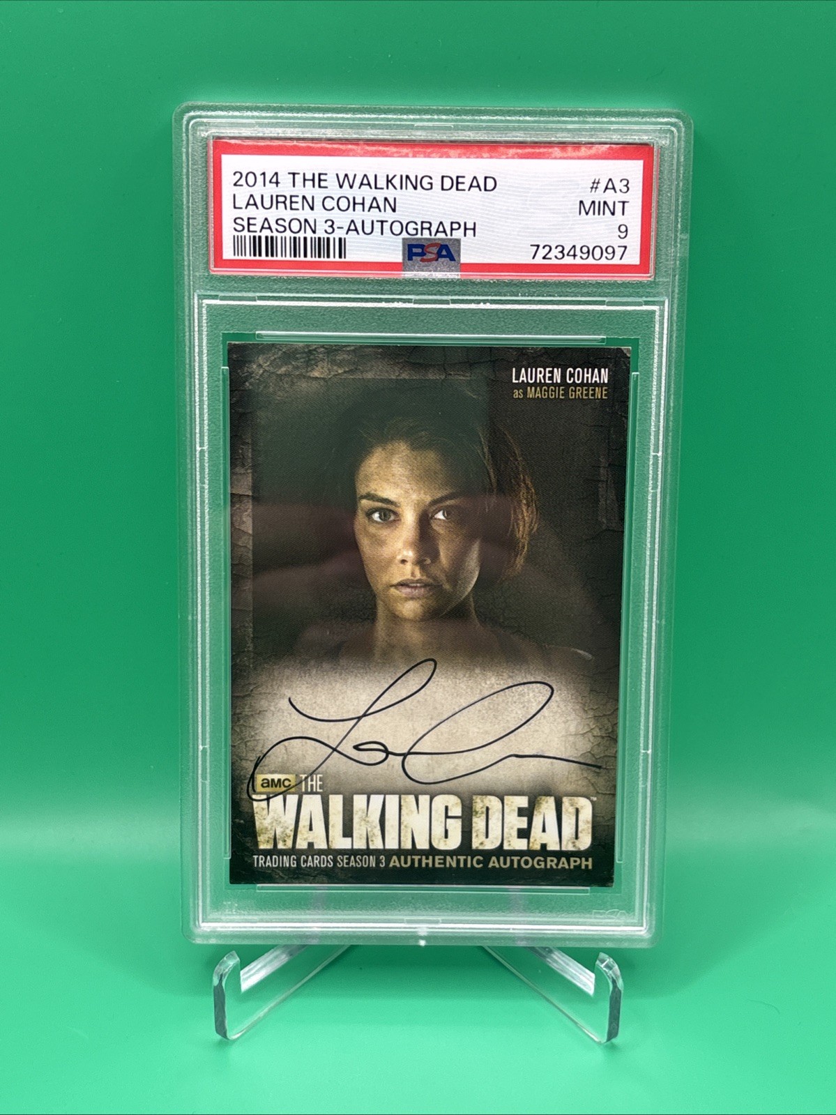 2014 Cryptozoic Walking Dead Season 3 Lauren Cohan Maggie Greene Auto PSA 9 Pop4 2014 Cryptozoic Walking Dead Season 3 Lauren Cohan Maggie Greene Auto PSA 9 Pop4