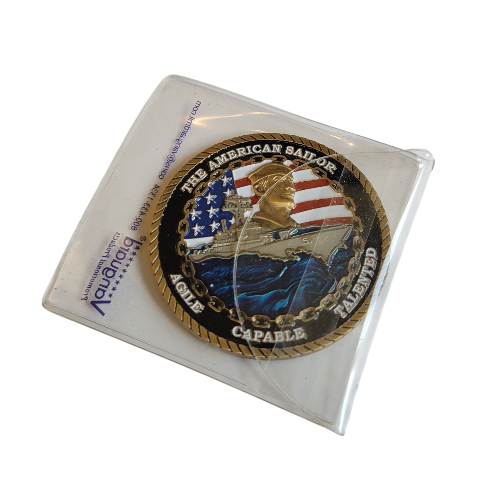 The American Sailor Challenge Coin - Adm. Zumwalt, CNO 1970, US Navy Ship The American Sailor Challenge Coin - Adm. Zumwalt, CNO 1970, US Navy Ship