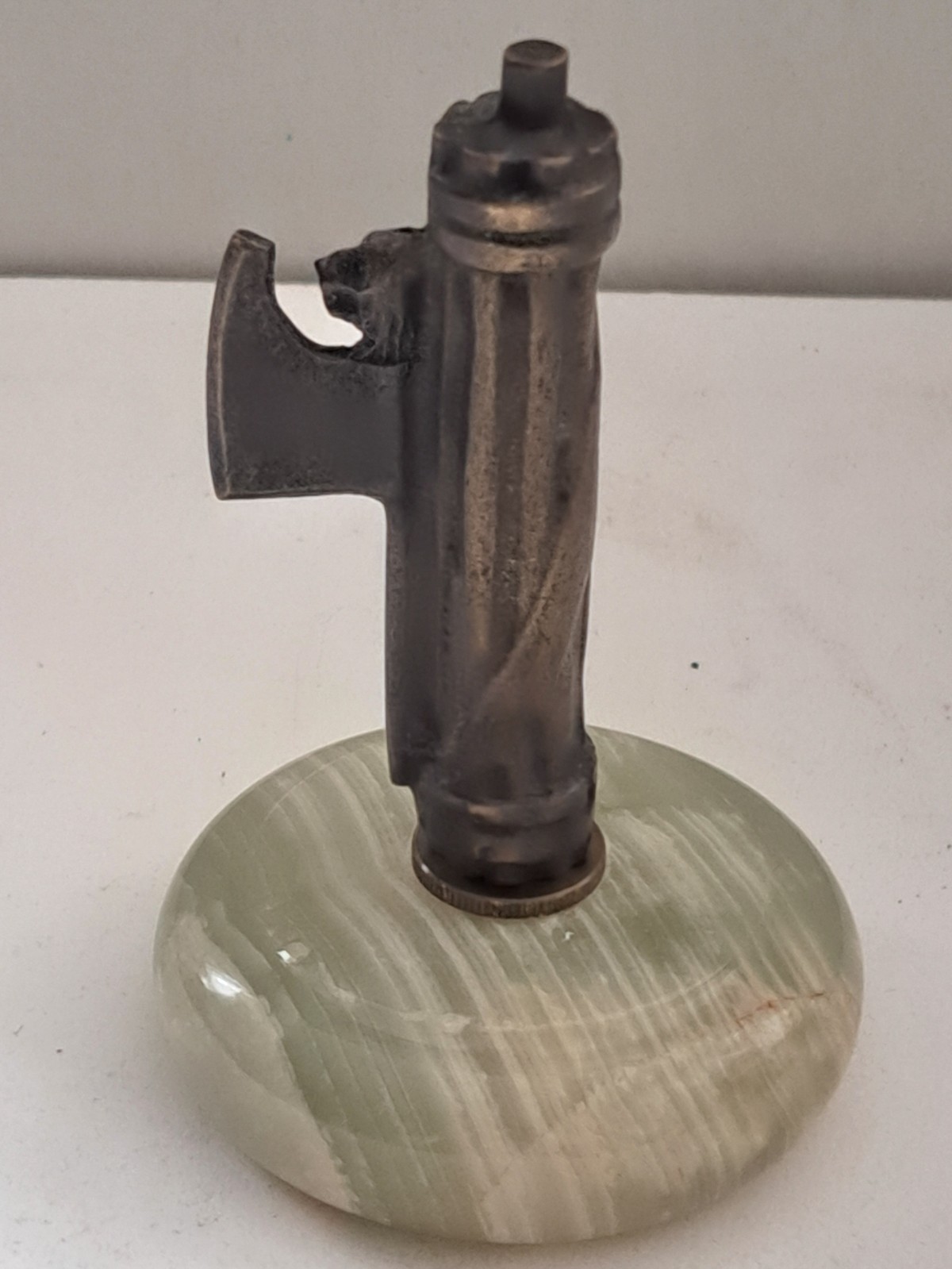Italian Military - Fascist Littorio Sculpture - Metal and Alabaster - (45/47) Italian Military - Fascist Littorio Sculpture - Metal and Alabaster - (45/47)