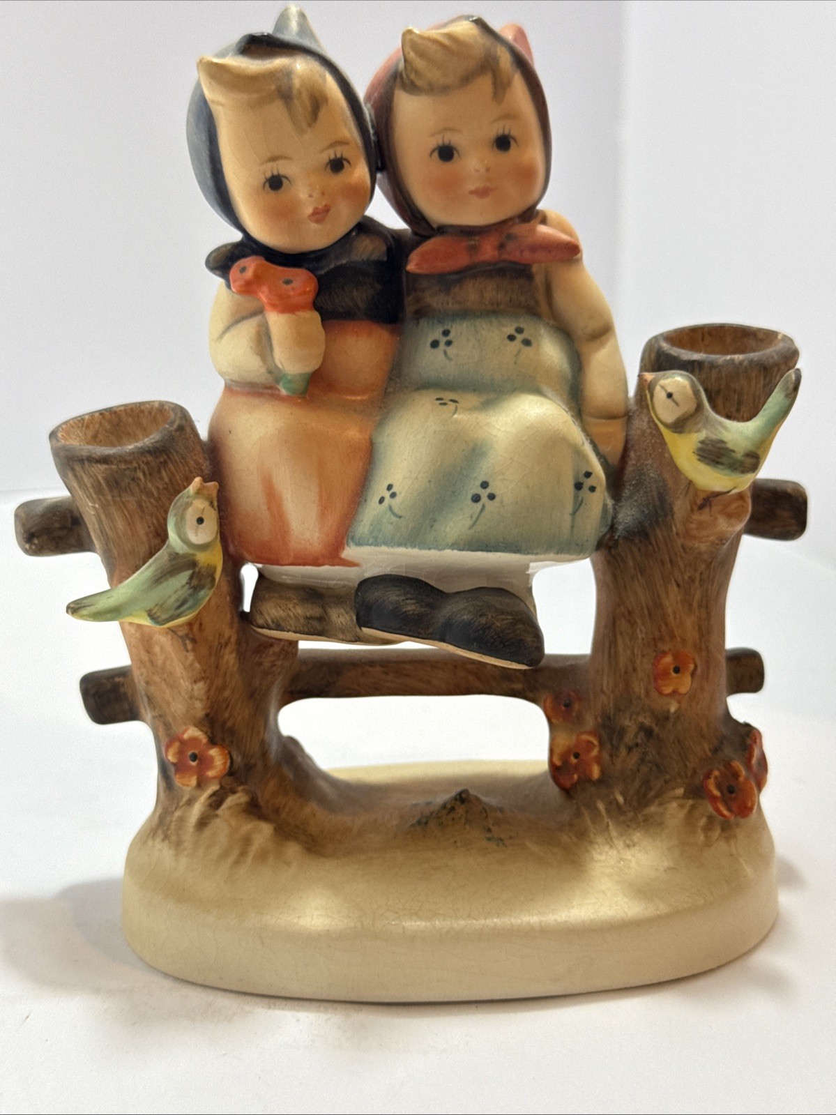 Hummel Coquettes Figurine #179 Goebel Collectible Girl Boy Scene Porcelain Hummel Coquettes Figurine #179 Goebel Collectible Girl Boy Scene Porcelain