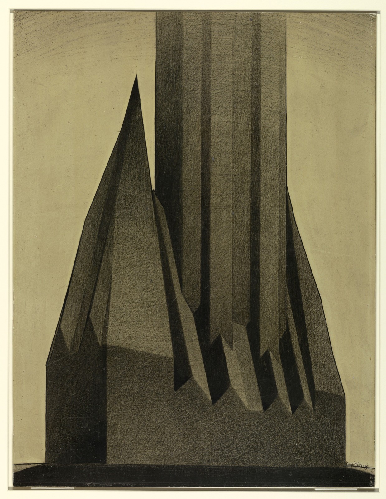 Hugh Ferriss 1920s Vintage Architecture Zoning Study Glossy Photo Reprint