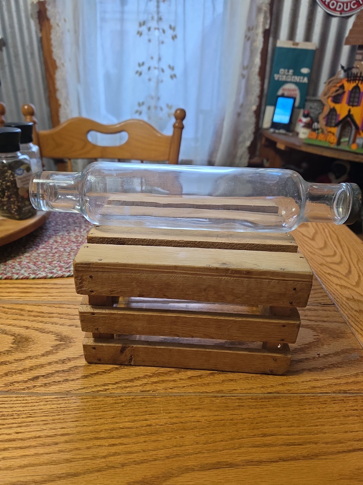 Vintage Glass Rolling Pin 14\