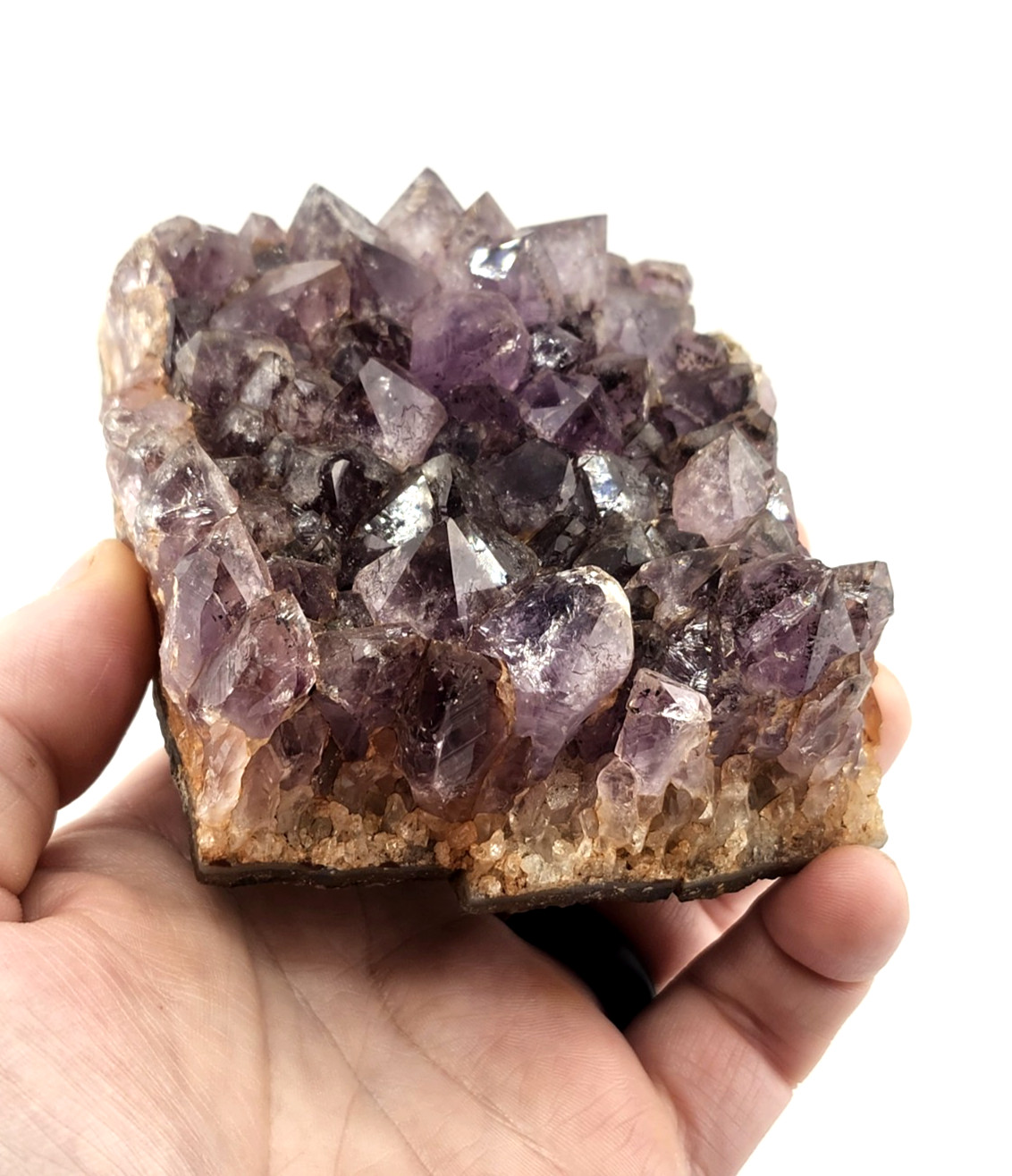 664G Natural Amethyst geode quartz cluster crystal specimen Healing Brazil 1971 664G Natural Amethyst geode quartz cluster crystal specimen Healing Brazil 1971