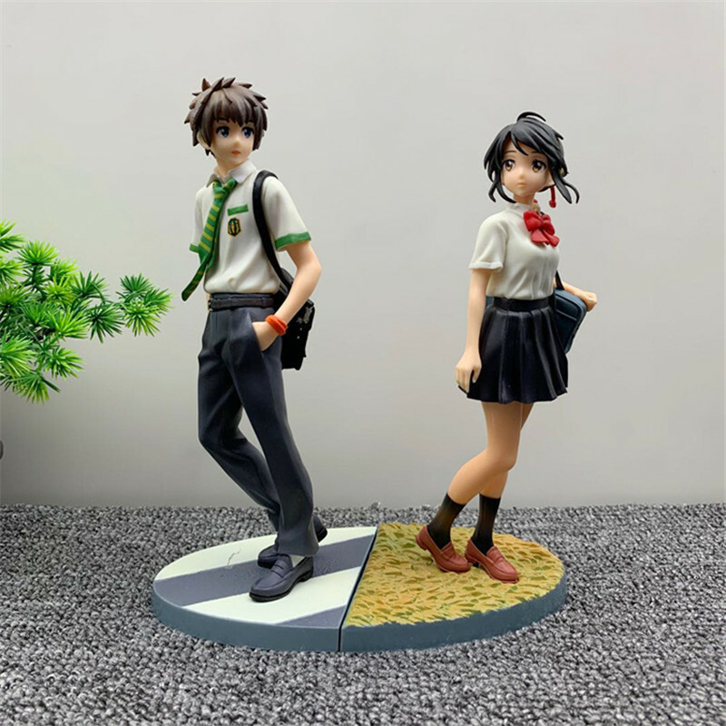 Pair Your Name Kimi no Na wa Miyamizu Mitsuha Tachibana Taki Figure 2pcs PVC Pair Your Name Kimi no Na wa Miyamizu Mitsuha Tachibana Taki Figure 2pcs PVC