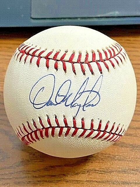 DAVE MAGADAN SIGNED AUTOGRAPHED ONL BASEBALL  Mets, Athletics, Padres