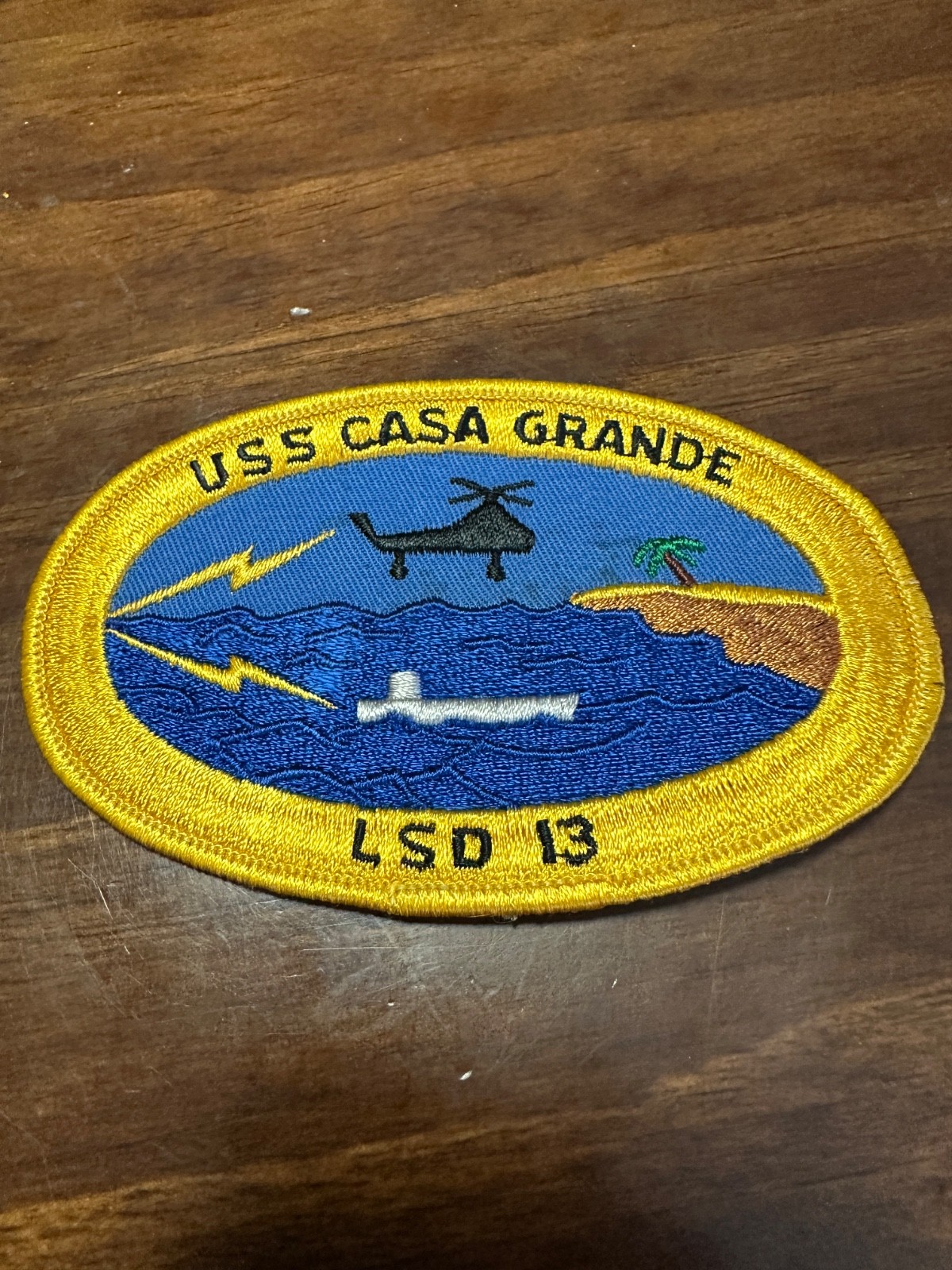 Vintage US Navy USS Casa Grande LSD-13 Ship Patch Vintage US Navy USS Casa Grande LSD-13 Ship Patch