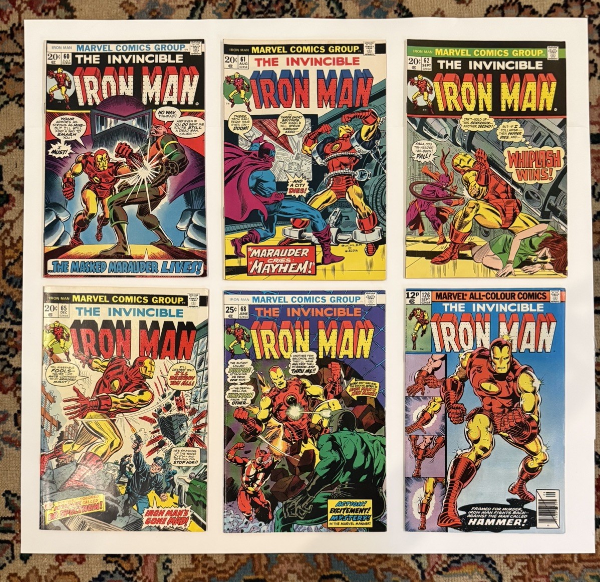 IRON MAN LOT OF 12 VF+ VINTAGE BRONZE AGE CLASSIC TONY STARK AVENGERS MARVEL KEY IRON MAN LOT OF 12 VF+ VINTAGE BRONZE AGE CLASSIC TONY STARK AVENGERS MARVEL KEY