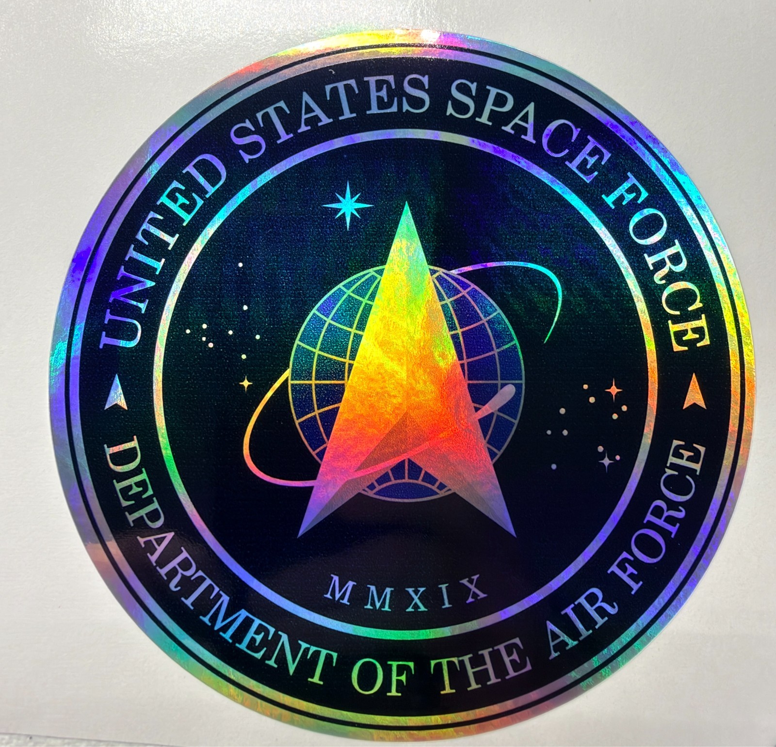 United States Space Force Holographic Vinyl Decal Pick Size United States Space Force Holographic Vinyl Decal Pick Size
