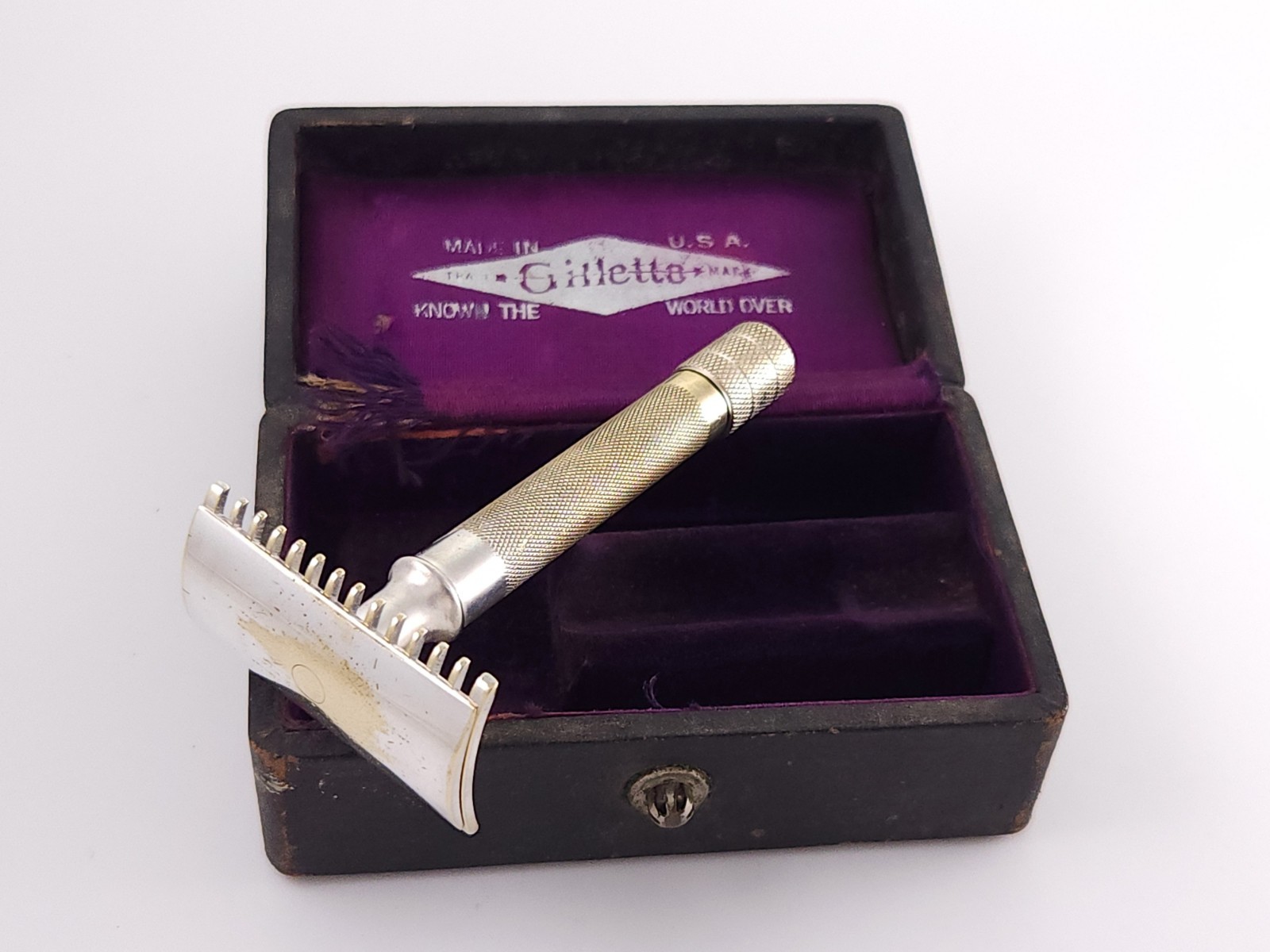 Gillette Single Ring Polished Cleaned Vintage Safety Razor