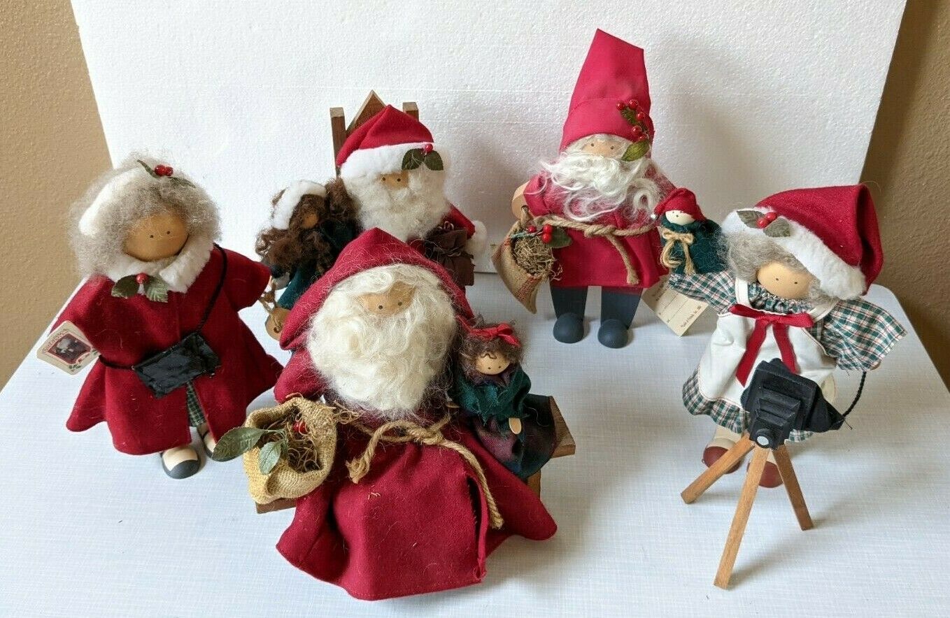 Lizzie High Santa Claus Christmas Collection of 5 Pieces Department Store Helper