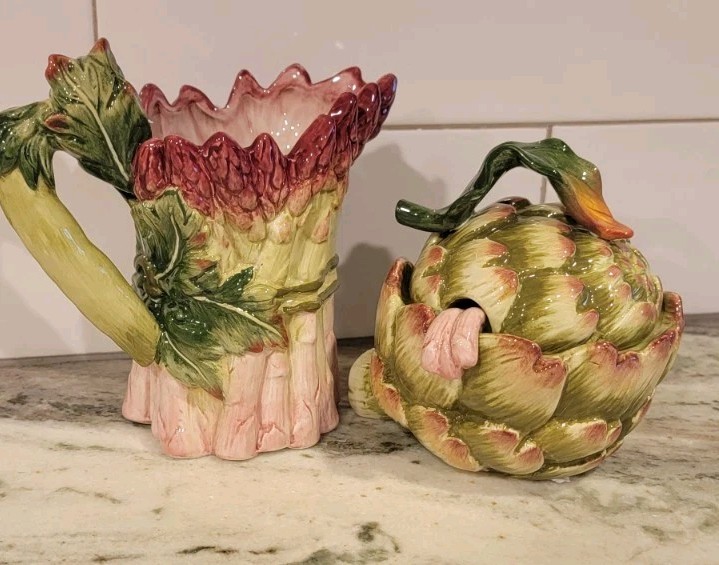 NEW VTG Fitz & Floyd Pitcher Creamer and Sugar Bowl Set Box NEW VTG Fitz & Floyd Pitcher Creamer and Sugar Bowl Set Box