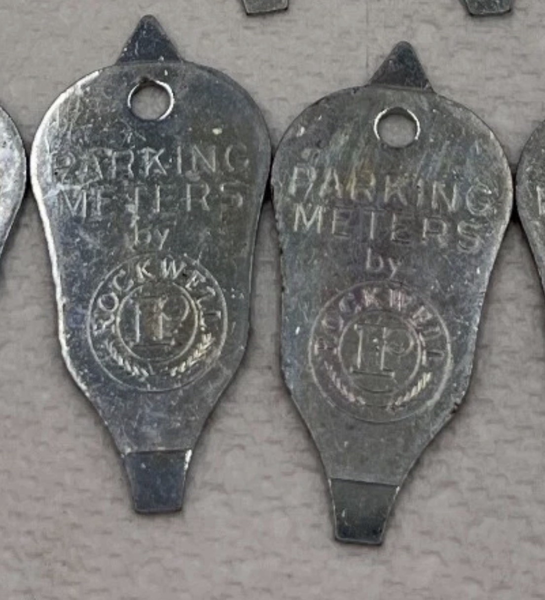 Vintage Lot 2 Rockwell Parking Meter Salesmen Promotional Keychain Screwdriver Vintage Lot 2 Rockwell Parking Meter Salesmen Promotional Keychain Screwdriver