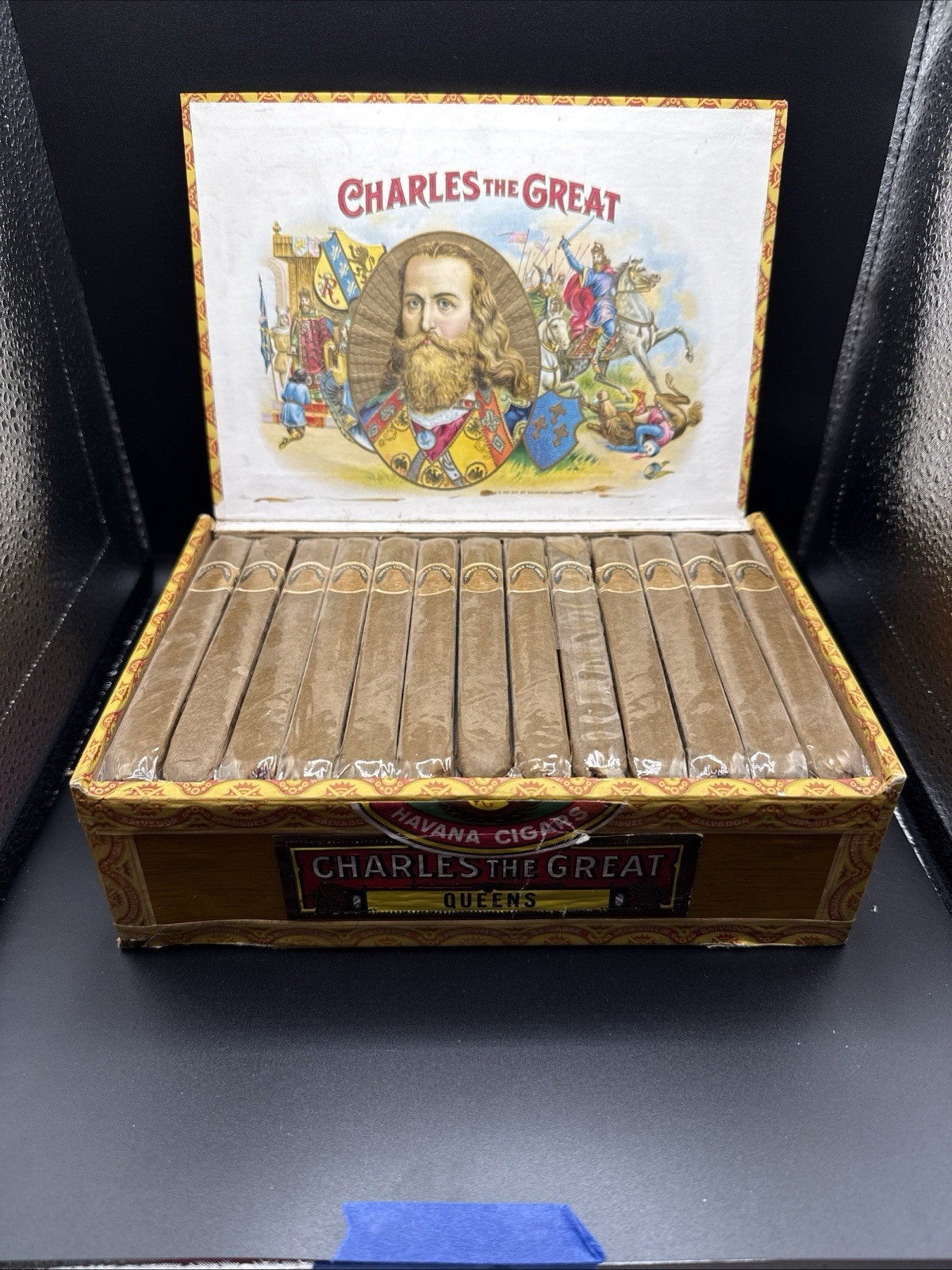 Rare Vintage Charles the Great Cigar Box Excellent Graphics Display S. Rodriguez Rare Vintage Charles the Great Cigar Box Excellent Graphics Display S. Rodriguez