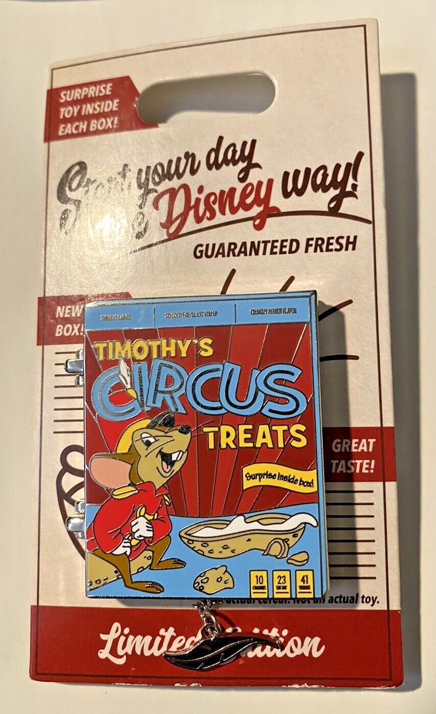 2020 Disney Pin Of The Month Cereal Box Timothy\'s Circus Treats LE 4000 Dumbo