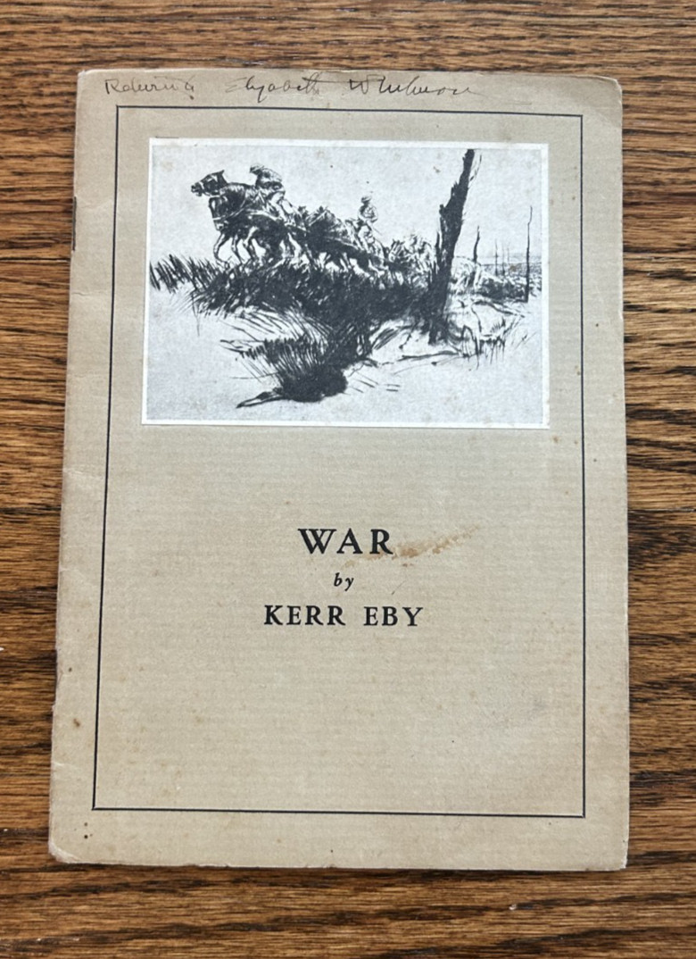 FREE SHIP War by Kerr Eby booklet pamphlet WWI FREE SHIP War by Kerr Eby booklet pamphlet WWI