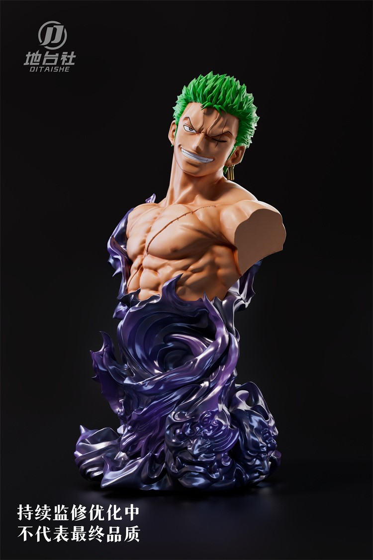 DITAISHE Studio One Piece Roronoa Zoro Bust Resin Painted Model Statue in stock DITAISHE Studio One Piece Roronoa Zoro Bust Resin Painted Model Statue in stock