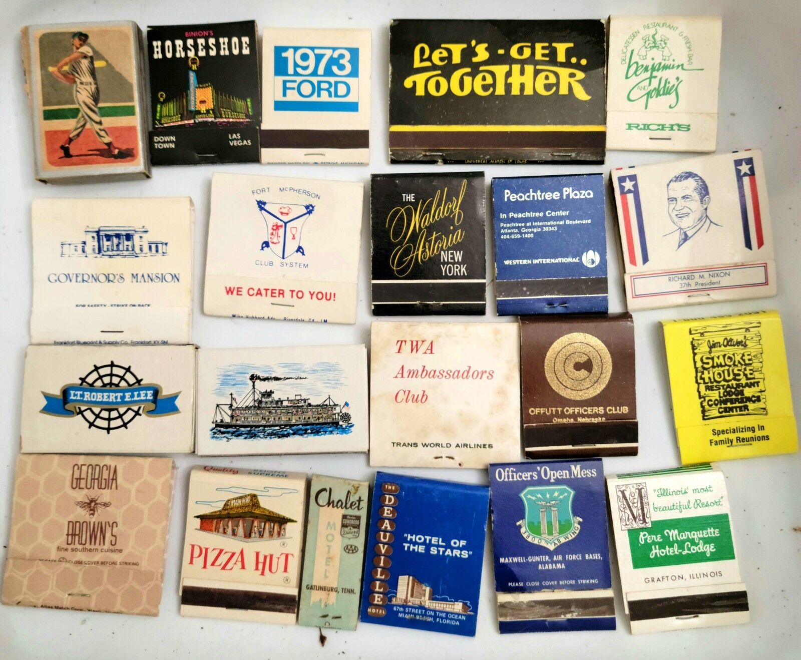 Lot of 37 Unique Vintage Matchbooks Matches Covers Tubes ~ Cameos Auto Baseball