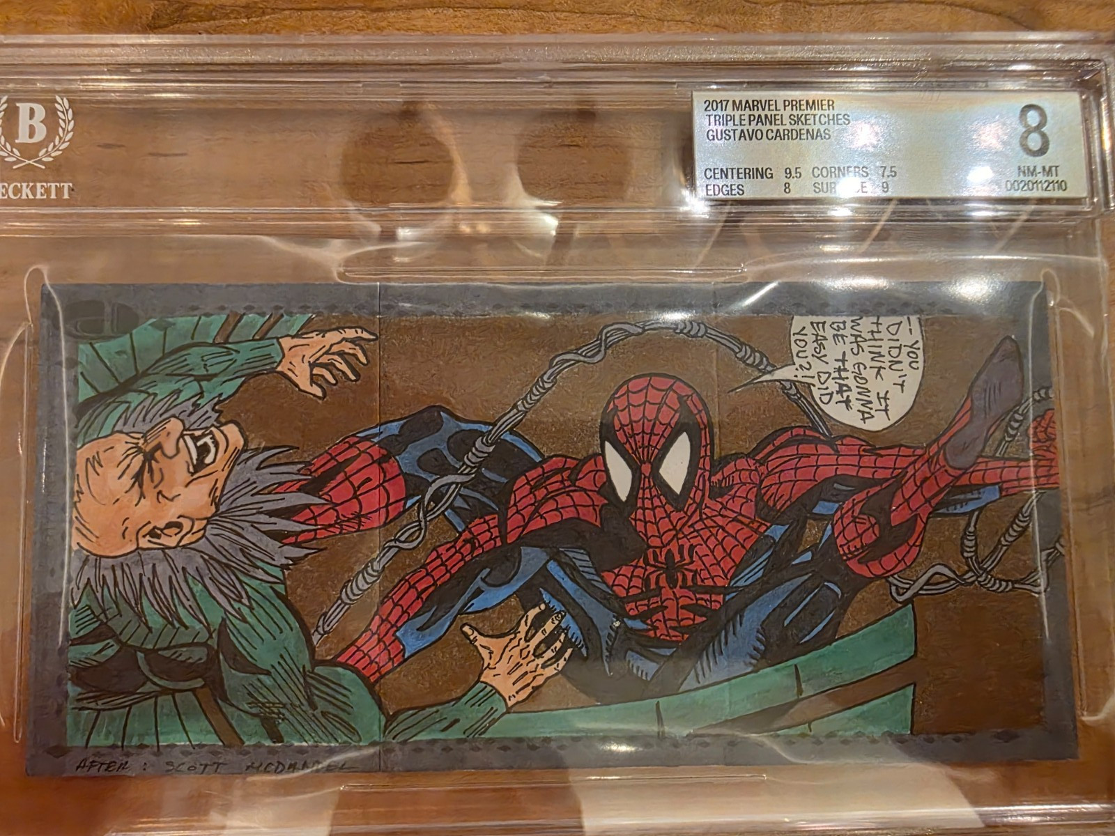 Super Rare 1/1 2017 Marvel Premier Triple Panel asketches Gustavo Cardenas... Super Rare 1/1 2017 Marvel Premier Triple Panel asketches Gustavo Cardenas...