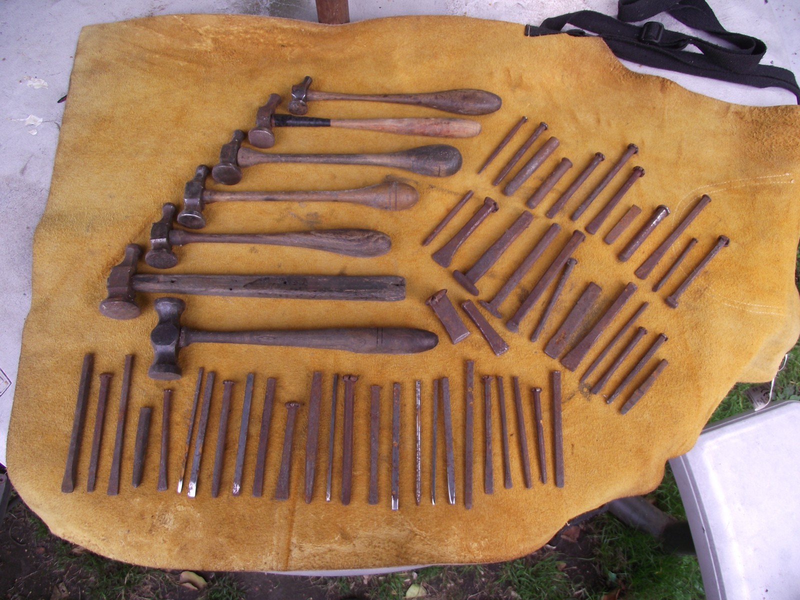 Antique & ultra rare Jewellers Repousse hammers and punches, sheet metal use Antique & ultra rare Jewellers Repousse hammers and punches, sheet metal use