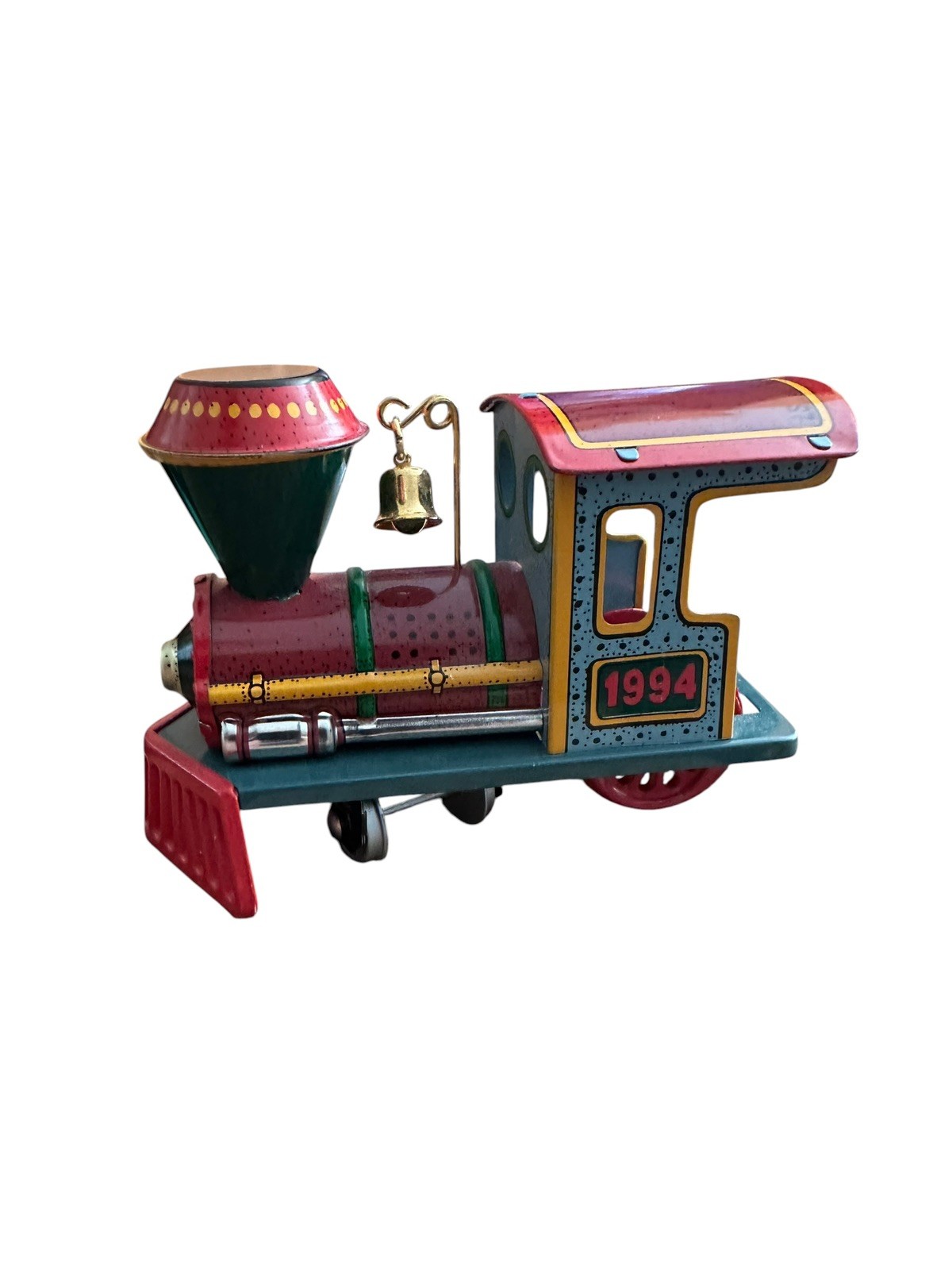 Vintage 1994 Hallmark Keepsake Tin Locomotive Steam Engine Train Ornament