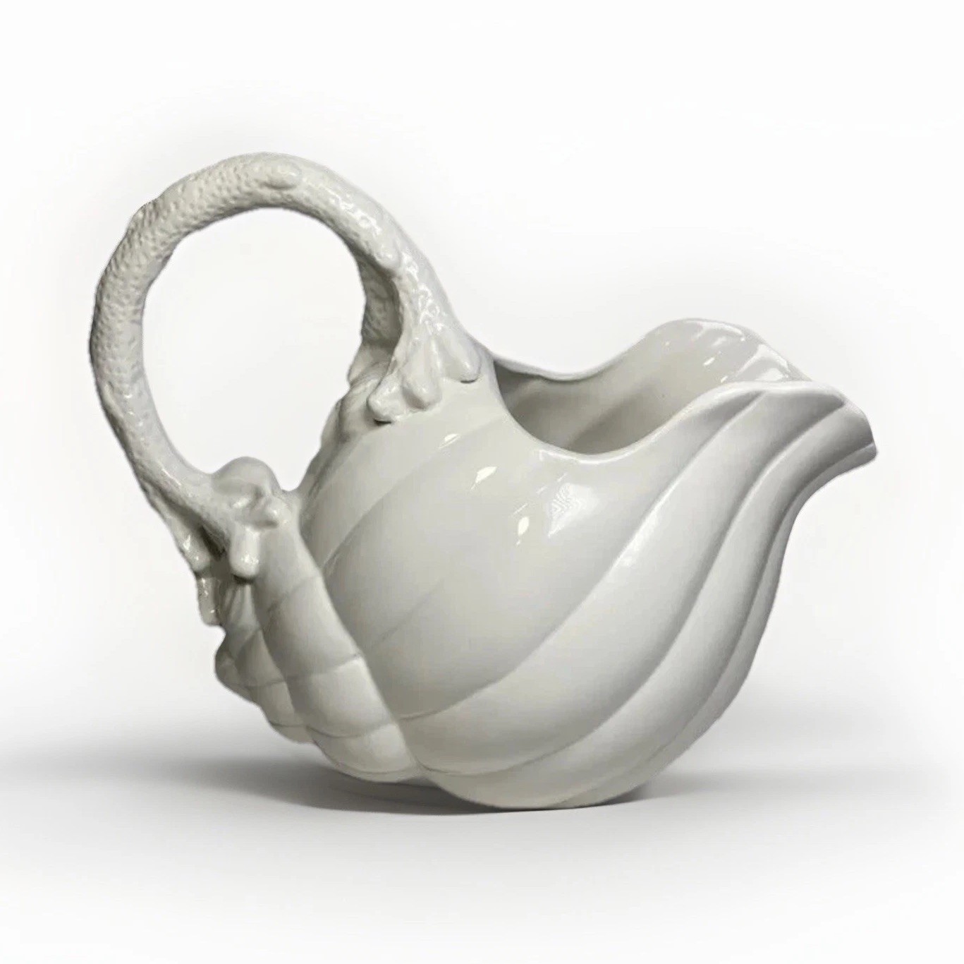 Fitz & Floyd Conch Shell Pitcher Nautical Seashell Nautilus Jug 9.5” FF Serving Fitz & Floyd Conch Shell Pitcher Nautical Seashell Nautilus Jug 9.5” FF Serving