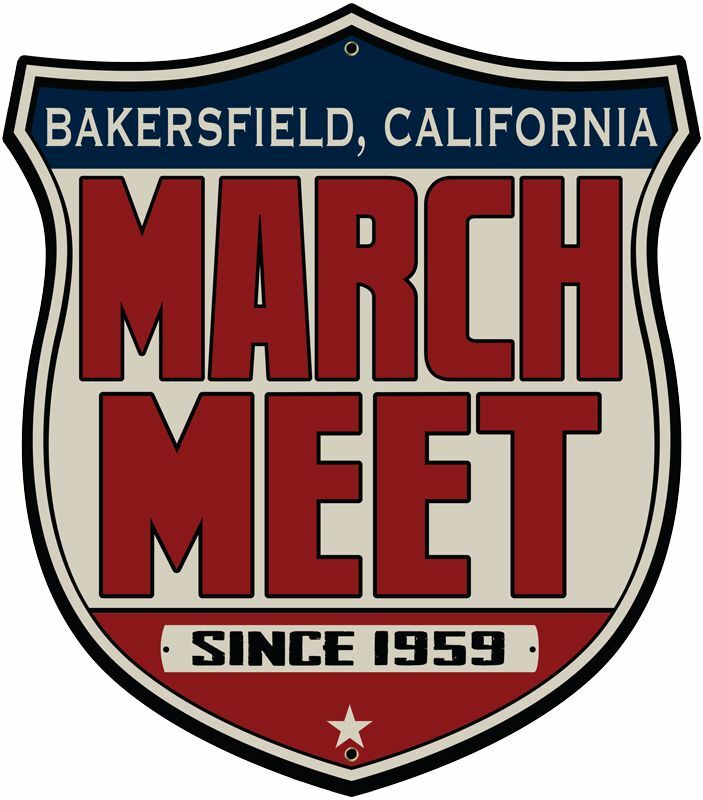 BAKERSFIELD CA MARCH MEET SHIELD SHAPED 16 BAKERSFIELD CA MARCH MEET SHIELD SHAPED 16