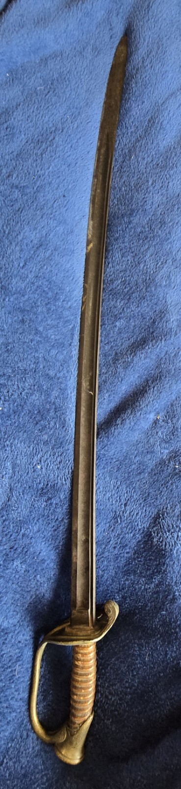Mid-19th-century GERMANIC Central European brass-hilted Officer Sword Civil War?