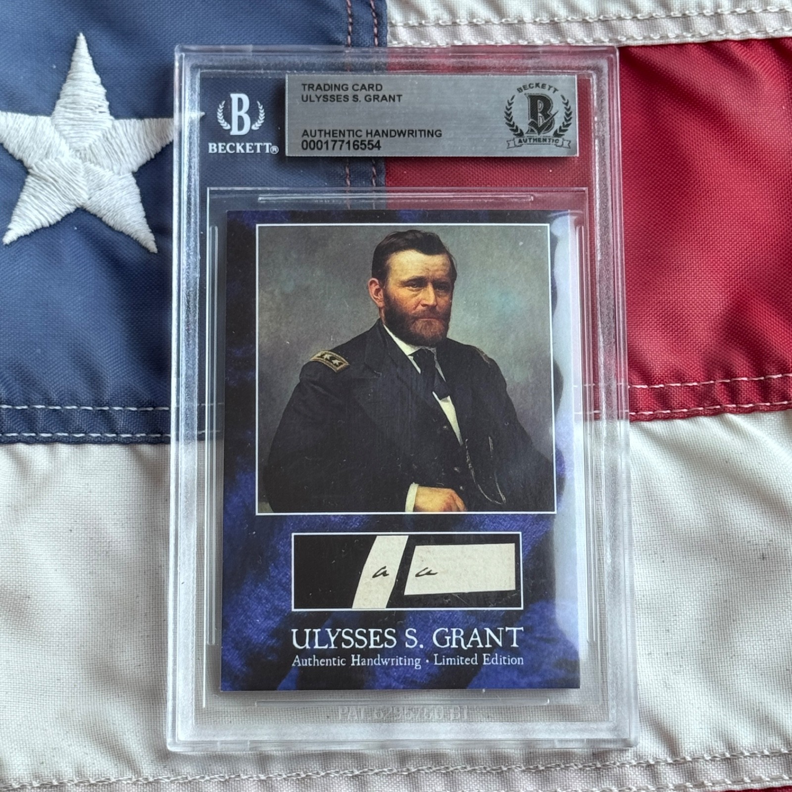 Ulysses S. Grant Handwritten Word Cut From a Beckett Autograph Signed Letter