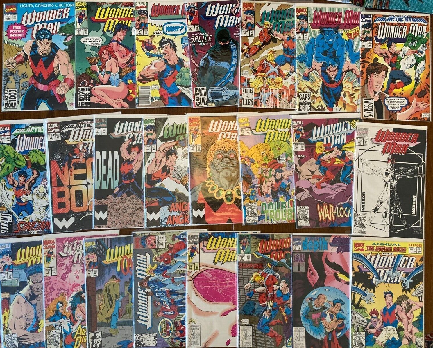 Wonder Man (Marvel Comics, 1991) #1-22 + Annual #1) - VF Condition