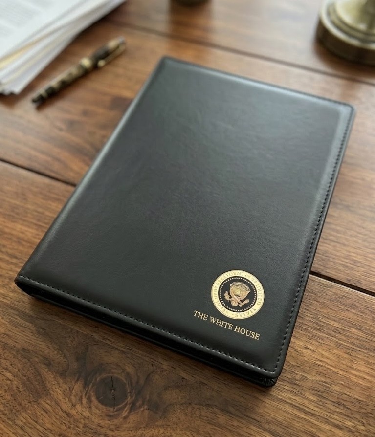 President George W Bush White House Presidential Seal Portfolio - Padfolio President George W Bush White House Presidential Seal Portfolio - Padfolio