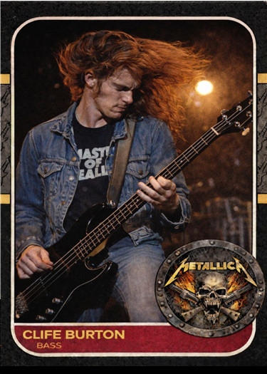 CLIFF BURTON METALLICA ### BUY 5 GET 1 FREE ### or 30% OFF 12 OR MORE CLIFF BURTON METALLICA ### BUY 5 GET 1 FREE ### or 30% OFF 12 OR MORE