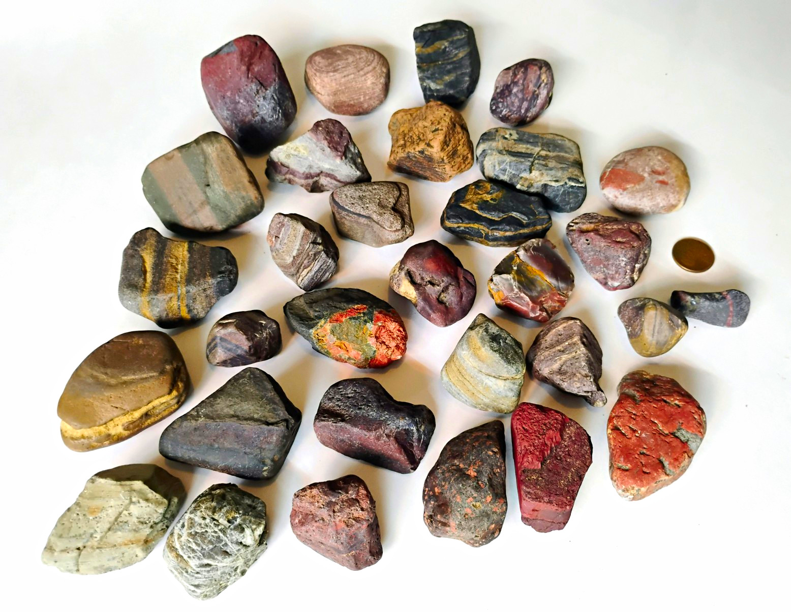 Lake Superior Banded Iron Formation BIF Jasper Agate Striped Rock Lot Minnesota Lake Superior Banded Iron Formation BIF Jasper Agate Striped Rock Lot Minnesota