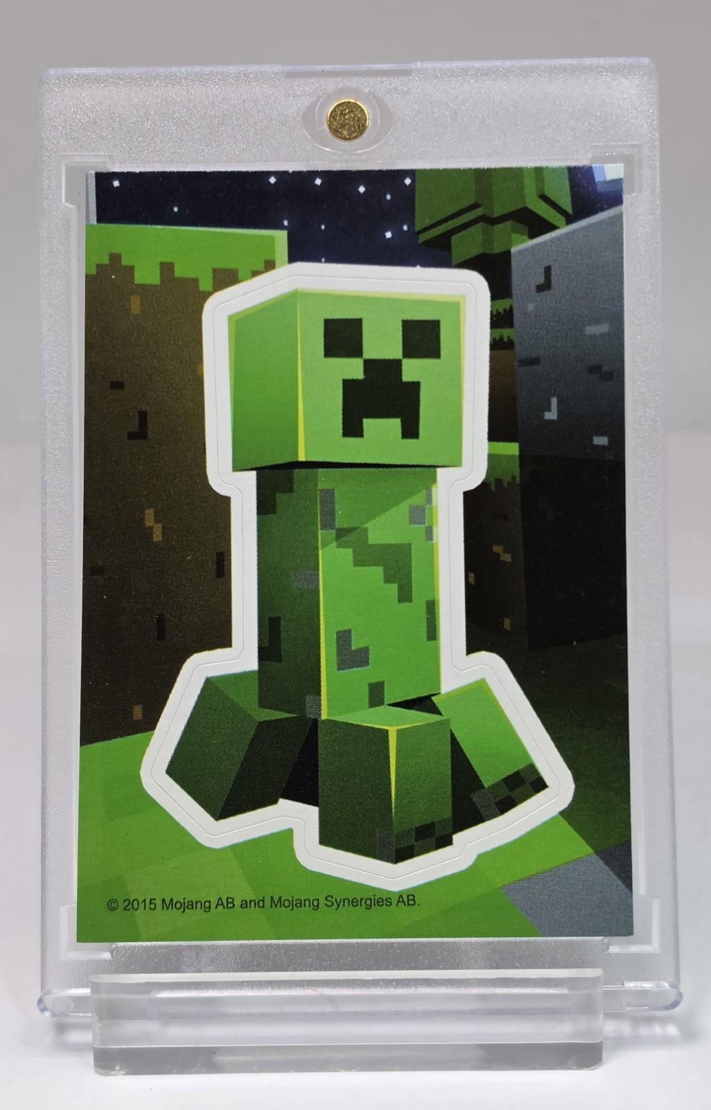 RARE 2015 MINECRAFT ROOKIE CREEPER ROOKIE COLLECTABLE STICKER FIRST EVER CARD RC RARE 2015 MINECRAFT ROOKIE CREEPER ROOKIE COLLECTABLE STICKER FIRST EVER CARD RC